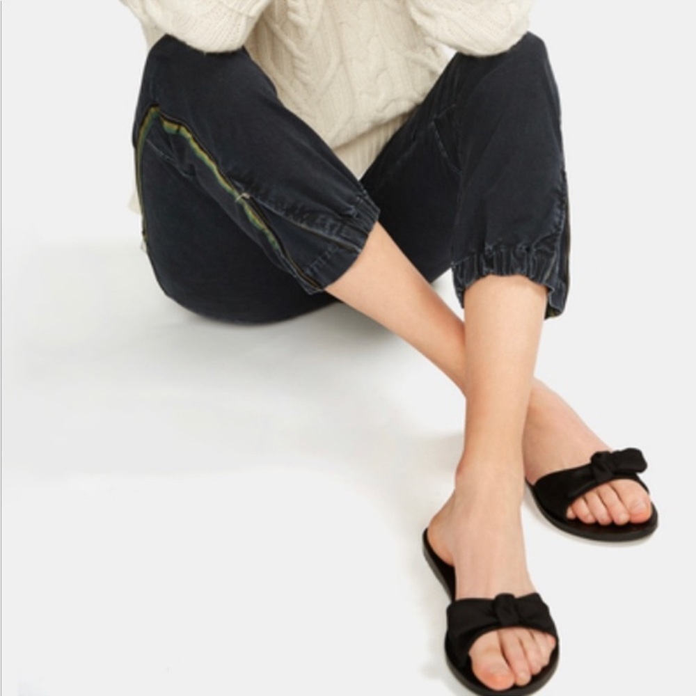 Ancient Greek Satin Bow sandals